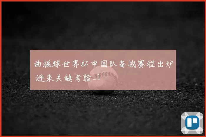曲棍球世界杯中国队备战赛程出炉 迎来关键考验_1
