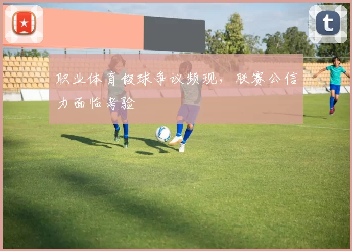 职业体育假球争议频现，联赛公信力面临考验