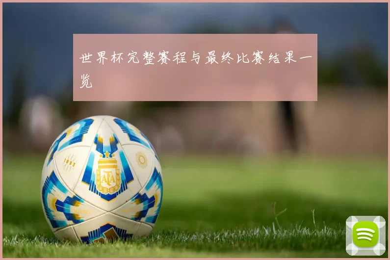 世界杯完整赛程与最终比赛结果一览